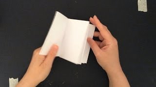 HOW TO MAKE A BOOK FROM A SINGLE SHEET OF PAPER [upl. by Enitsahc678]