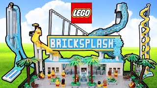 Building the BIGGEST Waterslide Park in LEGO [upl. by Annoled]