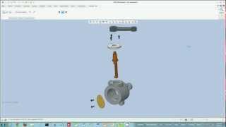 Creo Parametric  Exploding Assemblies [upl. by Ariel373]