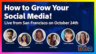 How To Grow Your Social Media  Live from San Francisco on October 24th [upl. by Amitak698]