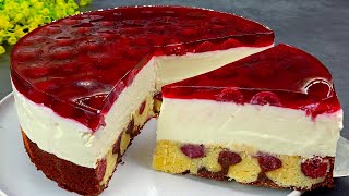 Saftiger Marmorkuchen mit Sahne und Kirschen Einfaches und leckeres Rezept in 15 Minuten [upl. by Adele]