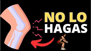 🧎🏽‍♀️3 cosas QUE NO DEBES HACER si tienes desgaste de rodilla y ejercicios para fortalecer piernas [upl. by Itsur816]