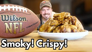 Smoked Buffalo Wings  Gameday Chicken Recipe [upl. by Thorsten]