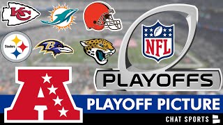 NFL Playoff Picture AFC Clinching Scenarios Wild Card Race And Standings Entering Week 13 Of 2023 [upl. by Ejrog47]