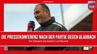 Die Pressekonferenz nach dem Spiel gegen Gladbach [upl. by Ahsimin]