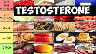 20 Cheapest Foods To Increase Testosterone amp Build Muscle On A Budget Protein Tier List [upl. by Aivle]