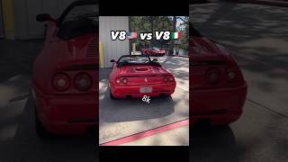 V8🇺🇸 VS V8🇮🇹automobilefypforyoucarsparatilikeviralvideoviralshortssound motorsubdriftli [upl. by Janeen]