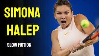 Simona Halep Slow Motion  2014 Cincinnati Masters 1000 [upl. by Areic652]