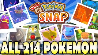 📸 All 214 Pokemon in New Pokemon Snap amp Where To Find Them [upl. by Slyke297]