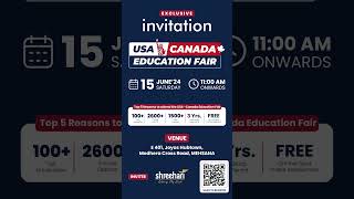 Join the Biggest USACanada Education Fair in Mehsana – June 15 2024 [upl. by Ruon]