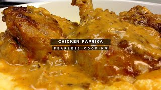 Hungarian Chicken Paprikash  Chicken Paprikash  Paprikash [upl. by Nnahgaem539]