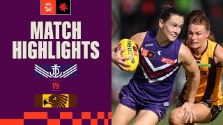 Fremantle v Hawthorn Highlights  Round 3 2023  AFLW [upl. by Etnoid962]