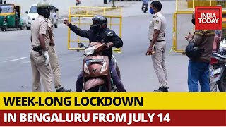 Coronavirus Karnataka Govt Announces Weeklong lockdown In Bengaluru From July 14 [upl. by Hsirrap685]