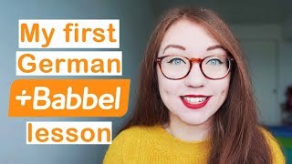 My first German lesson on Babbel  Thoughts about starting a new language [upl. by Ebby]