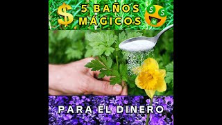 5 Baños Mágicos para Atraer Dinero [upl. by Alul]