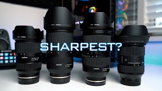 Tamron 35150 vs 70180 vs 2875 G2 vs 2470 Sigma ART Sharpness Comparison [upl. by Amsirak]