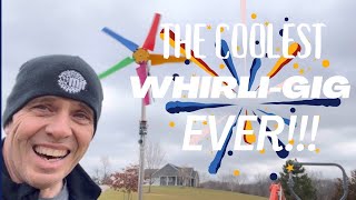 Replacing My Broken Whirligig  DIY Electric Wind Turbine Generator From Amazon Link in description [upl. by Hillari]