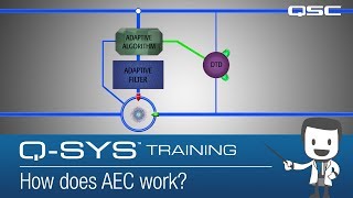 QSYS Teleconference  Part B How does AEC work [upl. by Eisak]