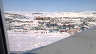 landing in Iqaluit Nunavut Canada [upl. by Nomae550]