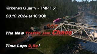 EuroTruckSimulator2  TruckersMP  The New Traffic Jam Chaos in NEW Kirkenes Quarry Time Laps 25x [upl. by Quiteria]