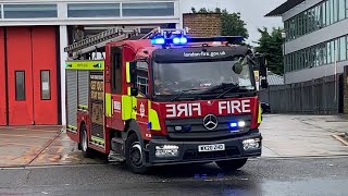 STANDBY TURNOUT G281 Willesden Willesden’s Pump Ladder turning out to an emergency [upl. by Hiltner]