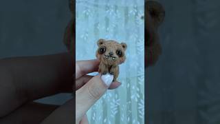 Toothy bear handmade teddybear minitoys [upl. by Airamalegna920]