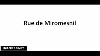 How to pronounce Rue de Miromesnil [upl. by Anahsak]