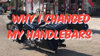 Why I changed handlebars on my Road Glide roadglide harleydavidson touring handlebars [upl. by Broddy436]