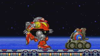 The Death Egg Robot Vs All Sonic Advance 2s Boss XX Zone Sprite animation [upl. by Annert]