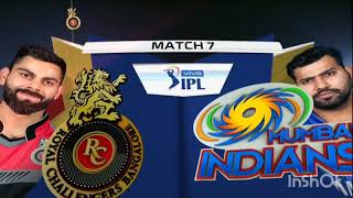 MI vs RCB match ।। rcb vs mi match 7 [upl. by Aikemet]