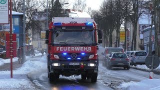 Kellerbrand Löschzug Berufsfeuerwehr Hansestadt Stralsund  FuStW Polizei Stralsund [upl. by Rudolph682]