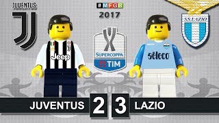 Supercoppa Italiana 2017 • Juventus vs Lazio 23 • Italian Super Cup TIM • Lego Football Highlights [upl. by Oinigih595]