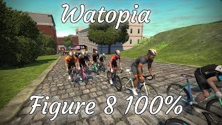 Zwift Watopia figure 8 Course [upl. by Uzia800]