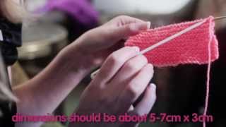 The innocent big knit  how to knit a little hat [upl. by Adihaj]