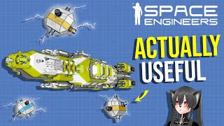 How Ship Decoys can Actually be Useful now Space Engineers Automatons [upl. by Tenay216]