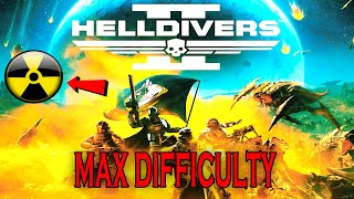 I TRIED NEW HELL DIVERS 2 MAX DIFFICULTY AND ITS HORRIFIC… [upl. by Wenz59]