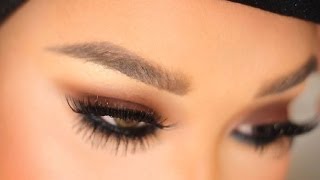 Brown Smokey Eye Tutorial with Top and Bottom Lashes  PatrickStarrr [upl. by Yttisahc]