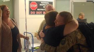 Surprise Homecoming for Air Force Major [upl. by Uolyram]