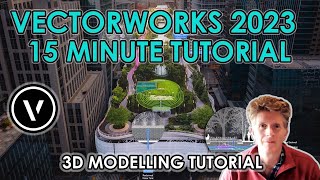 Vectorworks 2023 15 Minute 3D Modelling Tutorial [upl. by Klute726]