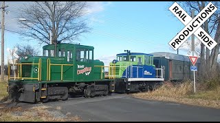 GE 45 Tonner Doubleheader on the Walkersville Southern Railroad 12182022 [upl. by Nrevel742]