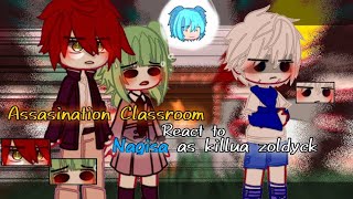 🔪 Assassination classroom react to Nagisa as Killua Zoldyck  English  Indo  Request [upl. by Pinette]