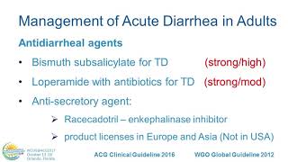 Management of Acute Diarrhea in Adults A Global Perspective [upl. by Hecklau]