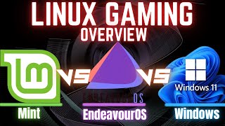 EndeavourOS vs Mint vs Windows 11  Linux gaming vs Windows using a 4080 Super  1440p  4k  RT [upl. by Ystap]