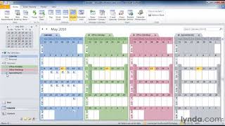 Outlook Tutorial  How to work with multiple calendars [upl. by Naiditch]