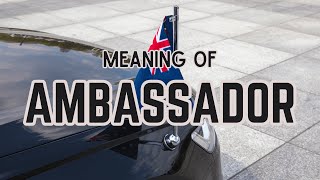 What is the meaning of Ambassador [upl. by Llekcm304]