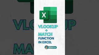 Combination of VLOOKUP amp MATCH function in Excel🪄✨shorts ytshorts youtubeshorts shortvideo [upl. by Fabri]