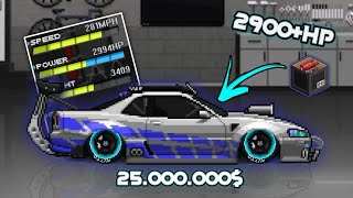 Nissan Skyline R34  Pixel Car Racer  F1X 25000000 [upl. by Anada]