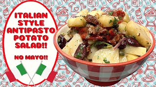 ANTIPASTO POTATO SALAD NO MAYO HERE [upl. by Nibas599]