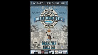 Parade Opale Harley Days  Hardelot  120th anniversary Harley 40th anniversary of the HOG [upl. by Nnyltak]