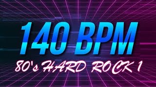 140 BPM  80s Hard Rock  44 Drum Track  Metronome  Drum Beat [upl. by Kreis]